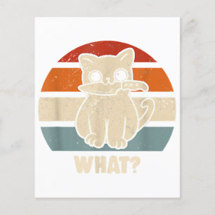 Rétro Quel Chat Couteau Miaou Kitty Drôles de Chat