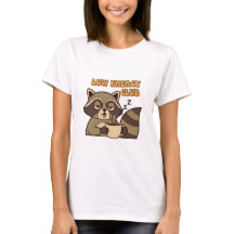 Retro Raccoon Low Energy Club Women’s T-Shirt