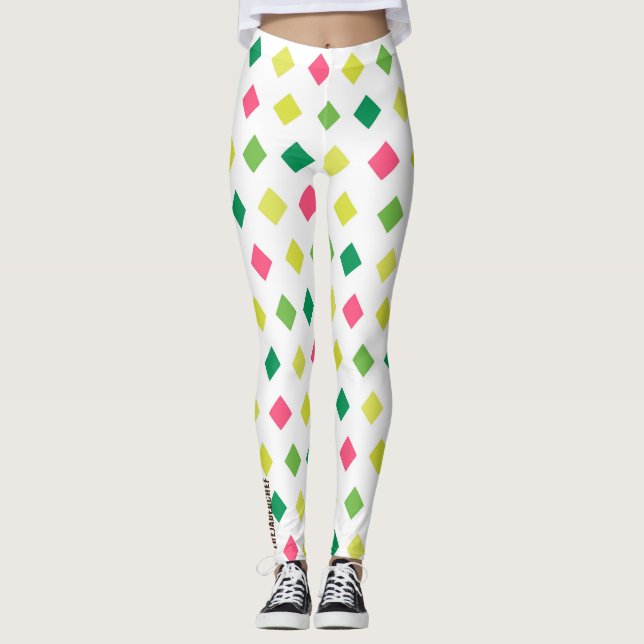 Retro Radiance Diamond Leggings (Devant)