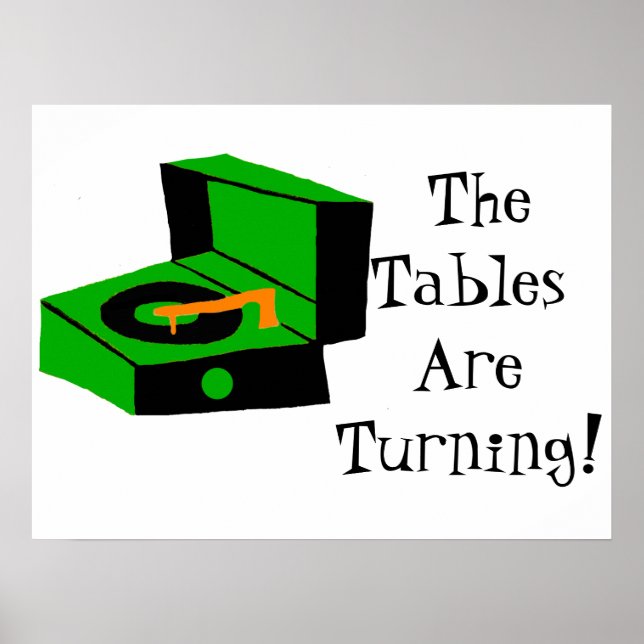 Retro Record Player Poster (Devant)