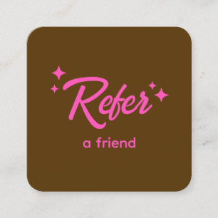 Rétro Référer une carte de référence d'ami