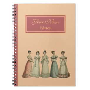 Retro Regency Ladies Carnet pour les fans de Jane