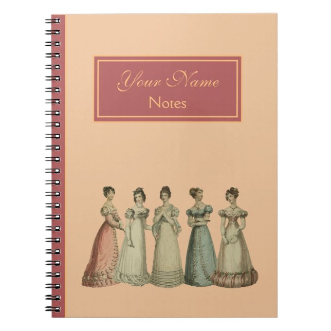 Retro Regency Ladies Carnet pour les fans de Jane  (Devant)