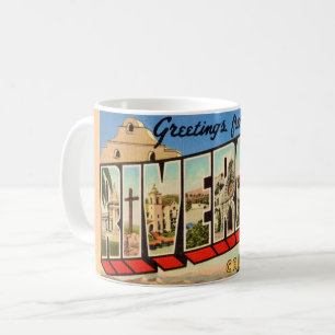Retro Riverside California Salutation Mug