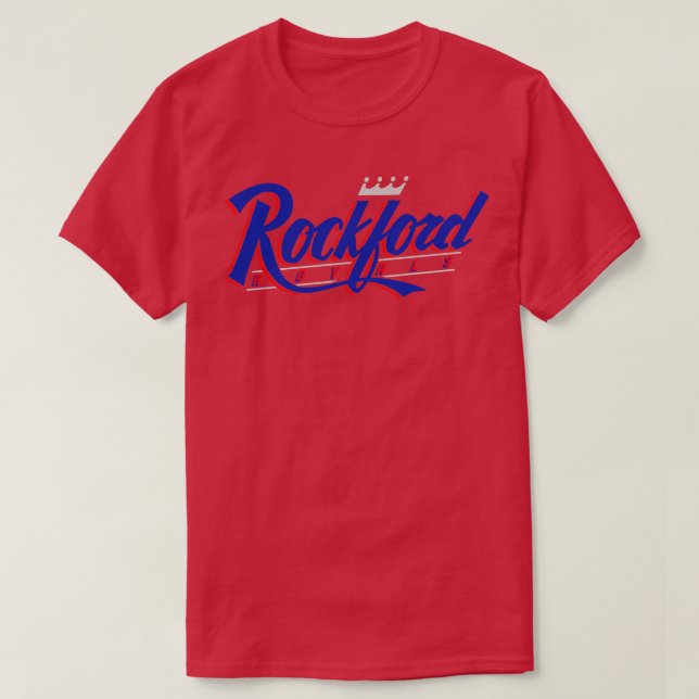 Retro Rockford Royals Baseball 1993 TShirt (Design devant)