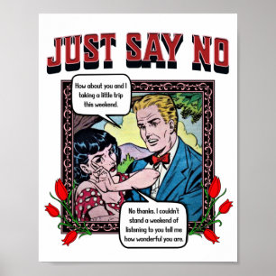 Retro Romance - Just Say No - Poster