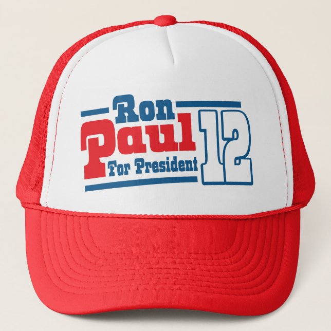 Rétro Ron Paul pour le casquette 2012 de président (Devant)