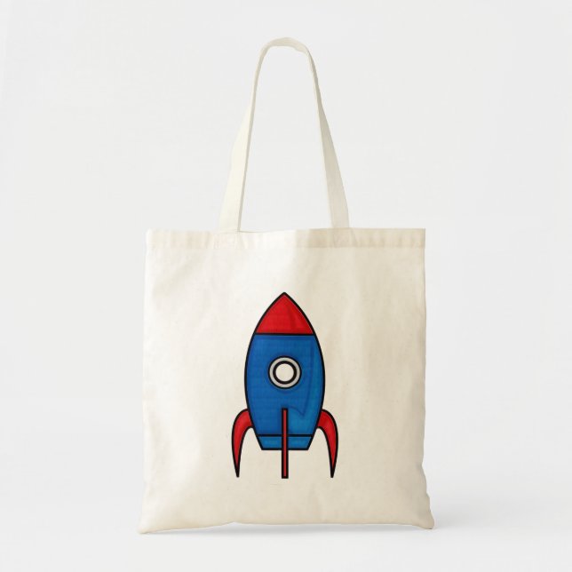 Rétro sac de Rocket d'espace de bande dessinée (Devant)