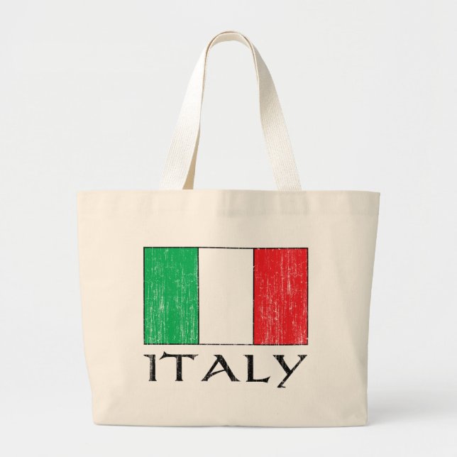 Rétro sac fourre - tout à drapeau de l'Italie (Devant)