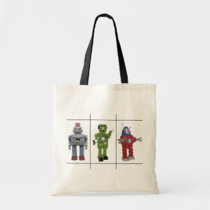 Rétro sac fourre-tout vintage à robot de jouet