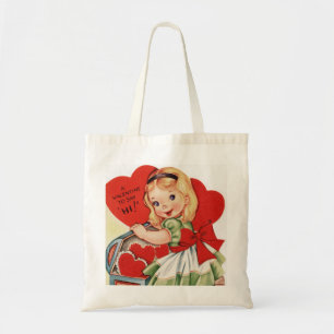 Rétro sac fourre-tout vintage mignon à partie de