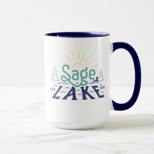 Retro Sage Lake 15oz Mug