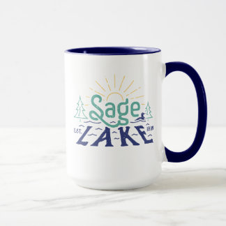 Retro Sage Lake 15oz Mug