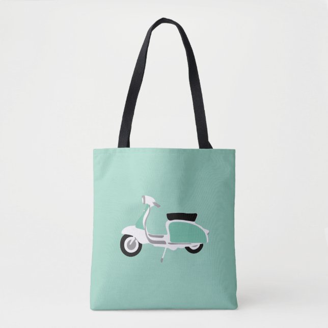 Retro Scooter Tote Bag (Devant)