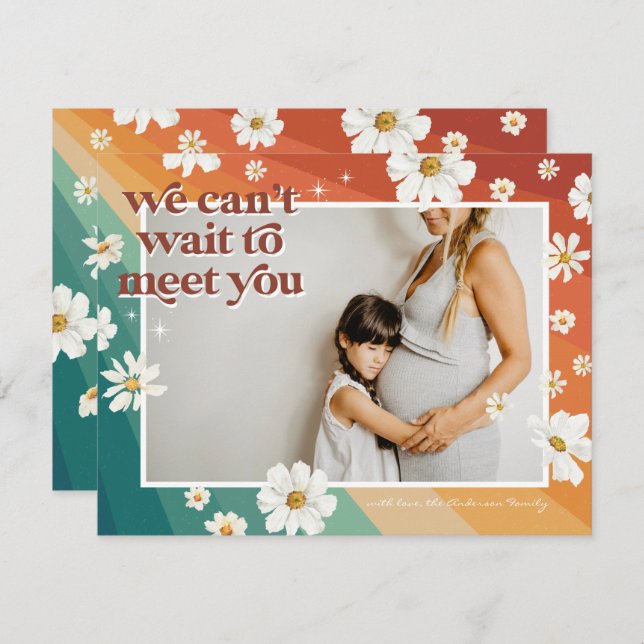 Retro Seventies Boho | Grossesse photo (Devant / Derrière)