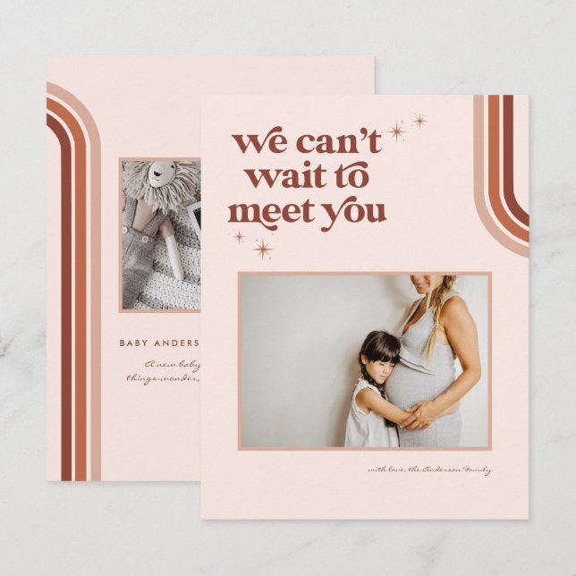 Retro Seventies Boho | Grossesse photo (Devant / Derrière)