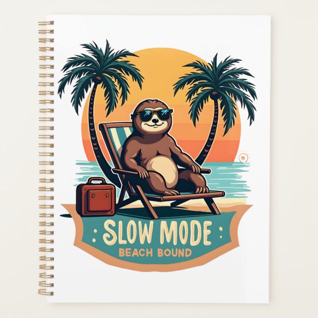 Retro Sloth Vacation Shirt Funny Tropical Relax De (Devant)