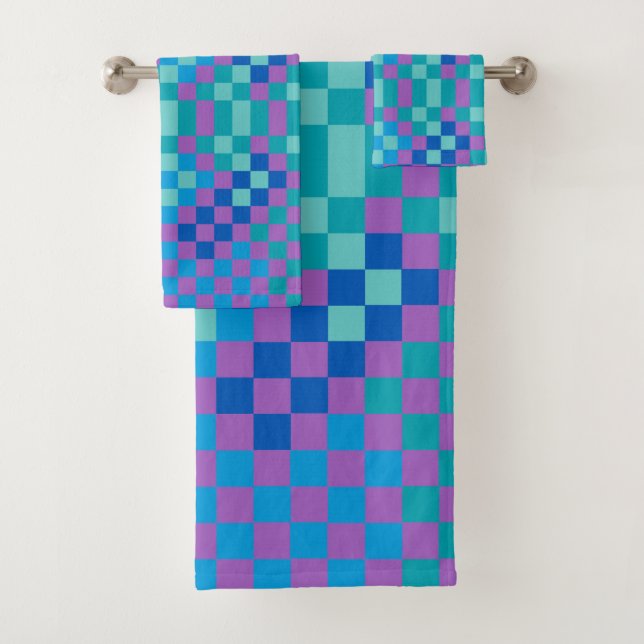 Retro Snake Checker À damiers Motif (En situation)