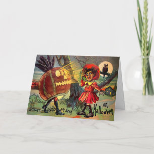 Retro Strights Halloween Carte de vacances