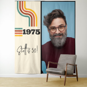 Retro Stripe Vintage 1975 Tapisserie photo