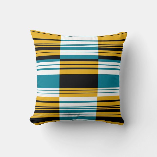 Retro Stripes Art Design Coussin (Recto)