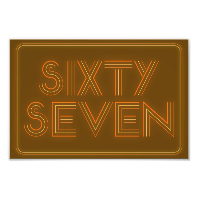 Retro Style 67 Poster (Devant)