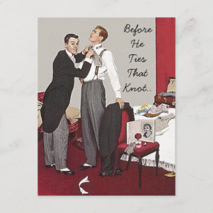 Retro Style Bachelor Party Invitation Faire-part