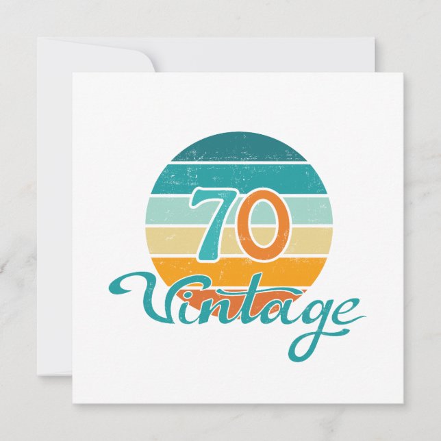Retro Sunset 70 Vintage en détresse (Devant)