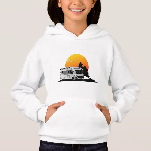 Retro Sunset RV Motorhome Propriétaire Cadeau, voi (Devant)