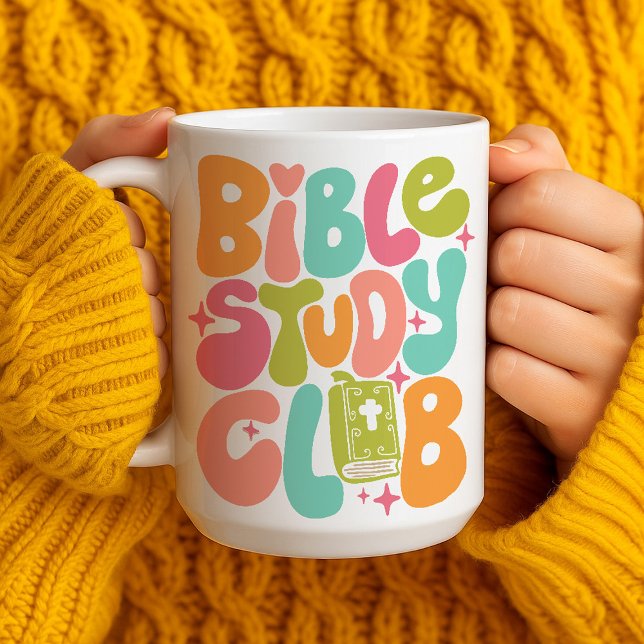 Retro Super Bible Study Club Café Mug (Créateur téléchargé)