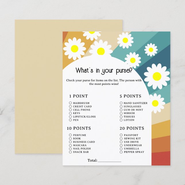 Retro Super - Ce qui se passe dans votre sac à mai (Devant / Derrière)