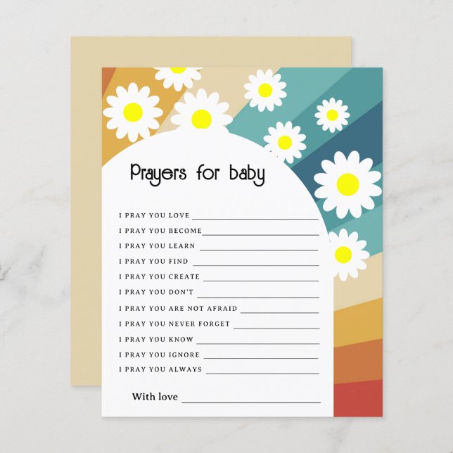 Retro Super - Prières pour bébé (Devant / Derrière)