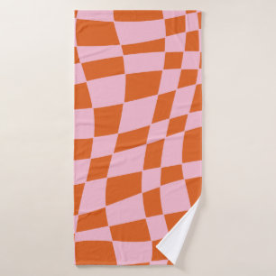 Retro Super Wavy Psychedelic Checkerboard Vérifier