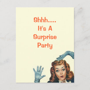 Retro Surprise Party Pour Toutes Les Invitations