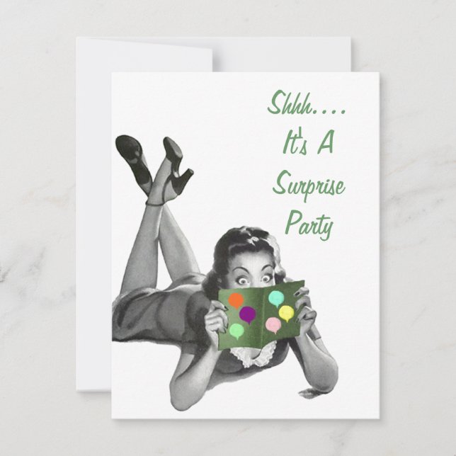 Retro Surprise Party Pour Toutes Les Invitations (Devant)
