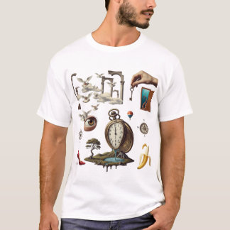 Retro Surreal Collage Aesthetic T-Shirt | Vintage