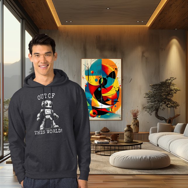 Retro - Sweat - shirt à capuche robotique Vintage (Créateur téléchargé)