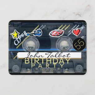 Retro T3 Audiotape 55e anniversaire Invitation de 