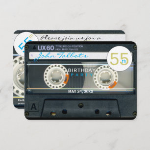 Retro T6 Audiotape 55e anniversaire Invitation de