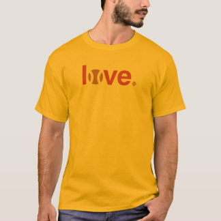 Rétro T-shirt d'amour de tennis