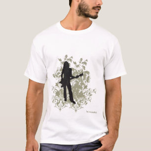 Rétro T-shirt de fille de roche