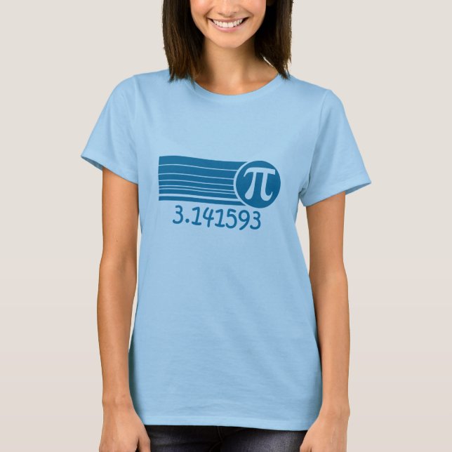Rétro T-shirt de jour du symbole pi de pi (Devant)
