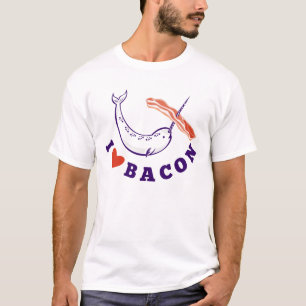 Rétro T-shirt de lard de baleine de Narwhal des