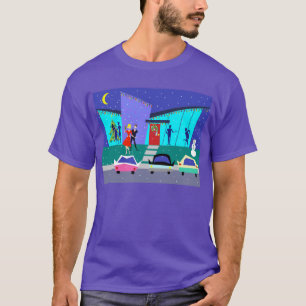 Rétro T-shirt de partie de bande dessinée de