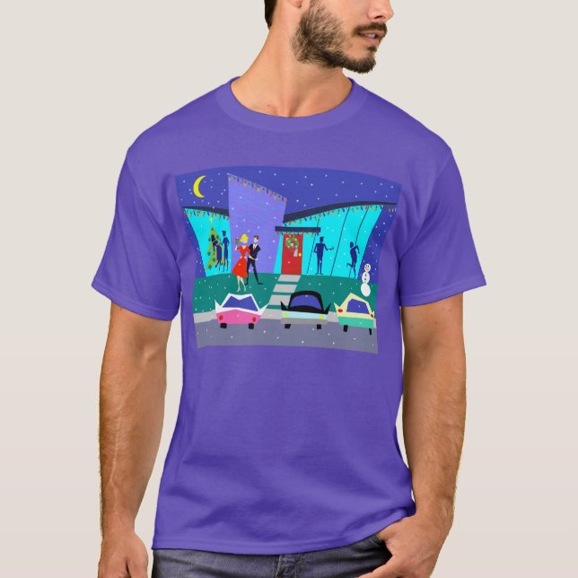 Rétro T-shirt de partie de bande dessinée de (Devant)