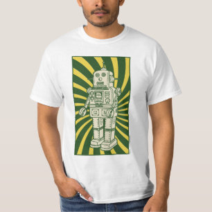 Rétro T-shirt de ROBOT de BIDON
