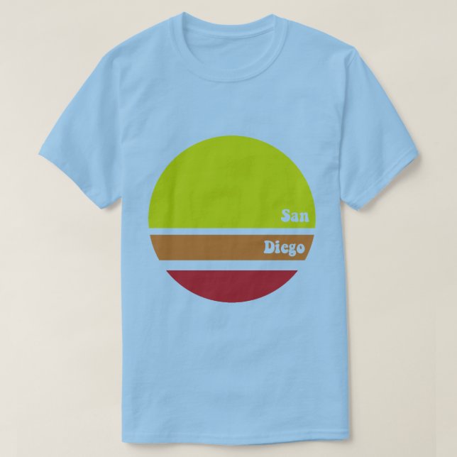 Rétro T-shirt de San Diego (Design devant)