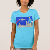 Rétro T-shirt de steward (hôtesse de l'air)