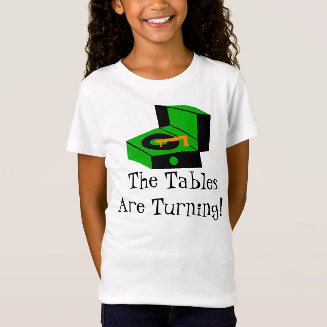 Rétro T-shirt de tourne-disque (Devant)