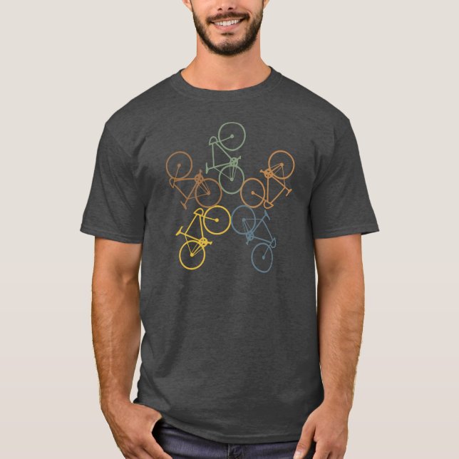 Rétro T-shirt de vélo (Devant)